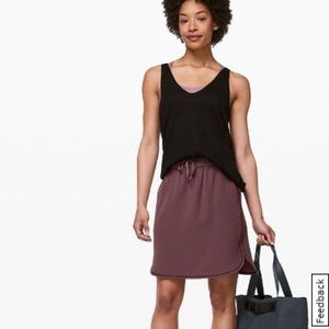 Lululemon on the fly skirt burgundy size 4 worn once